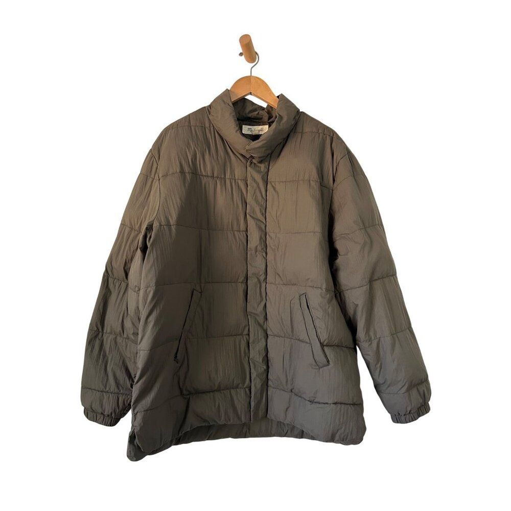 Madewell Men's XL Quilted Puffer Jacket Cargo Green - Picture 12 of 12